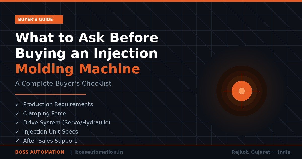 What to Ask Before Buying a Plastic Injection Molding Machine